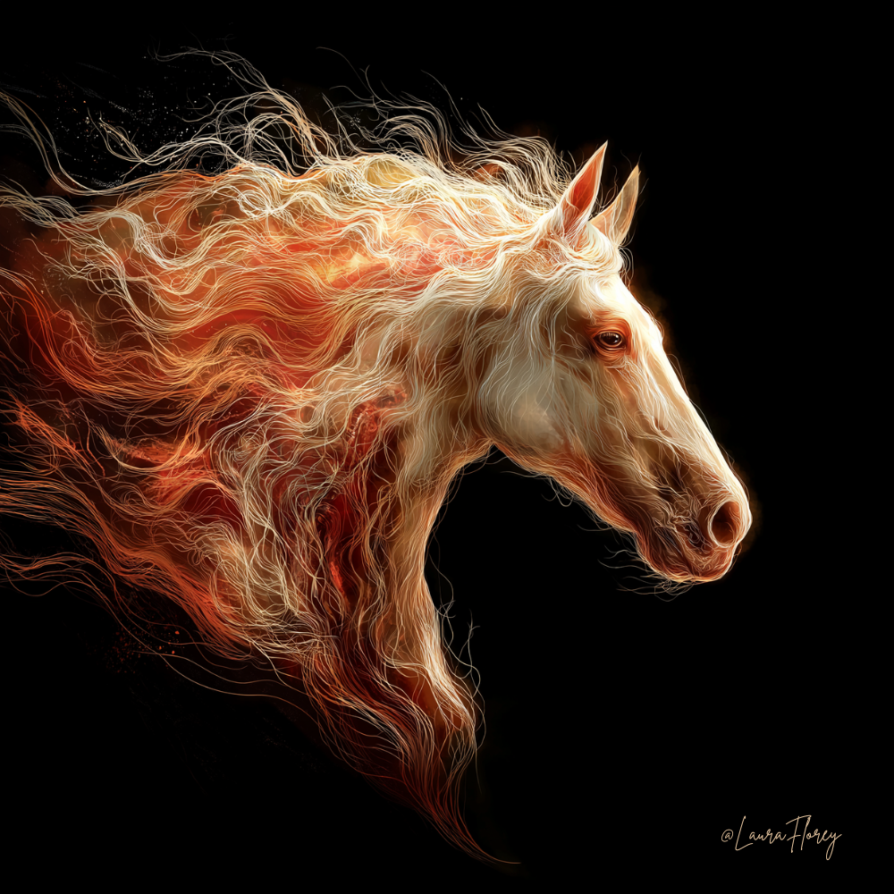 Painted horses portraits collection